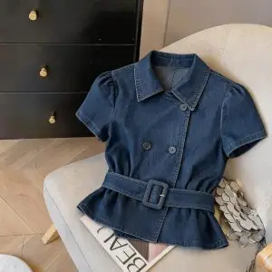 Denim top for women